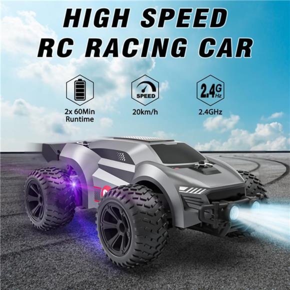 Remote Control Car - 2.4GHz High Speed Rc Cars, Offroad Hobby Rc Racing Car - Picture 3 of 5